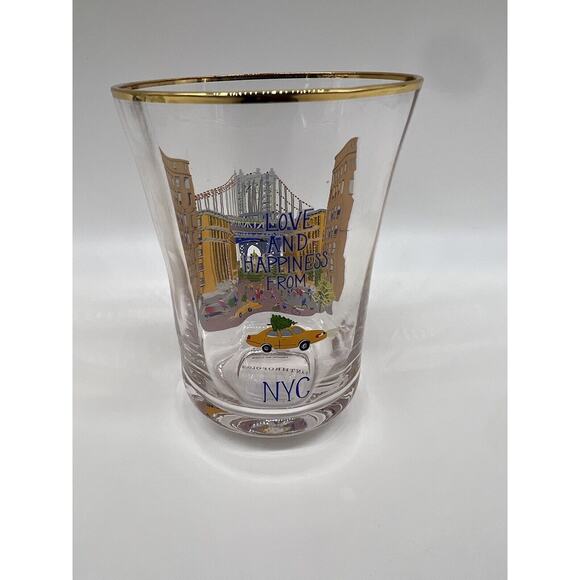 Anthropologie Holiday In The City Juice Glass Drinking Glasses 2024 Full Set - Picture 12 of 16